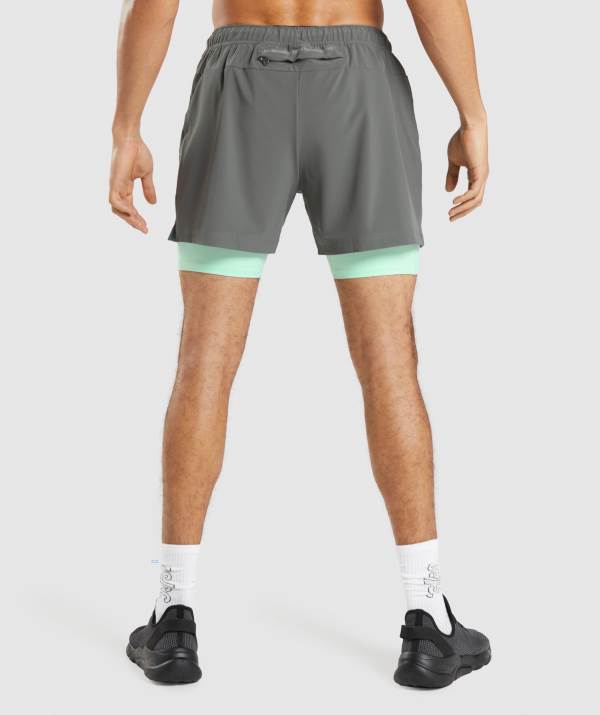 Panske Šortky Gymshark Steve Cook Ranger Siva Siva | BA8356409
